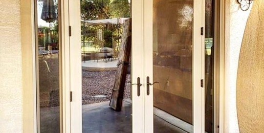 Arizona Window and Door in Scottsdale and Tucson showing french doors to backyard