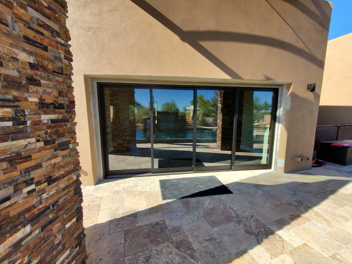 Arizona Window and Door in Scottsdale and Tucson showing modern black panel doors