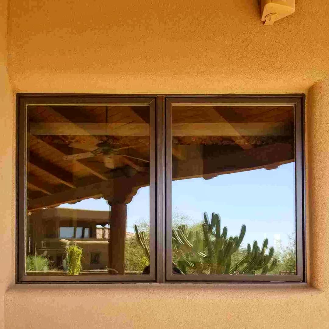 Arizona Window and Door in Scottsdale and Tucson showing brown panel windows