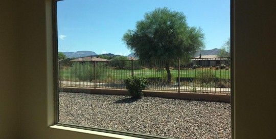 Arizona Window and Door in Scottsdale and Tucson showing vinyl window to outside