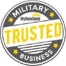 Arizona Window and Door in Scottsdale and Tucson showing trusted military business logo