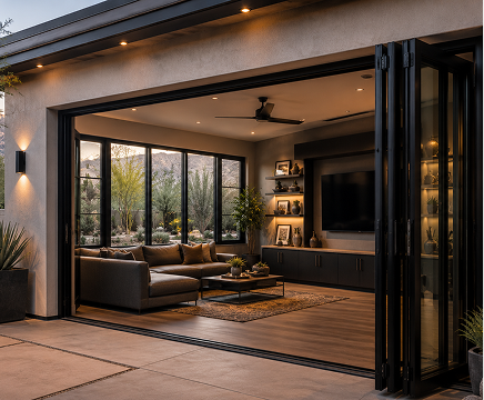Bi-fold patio doors