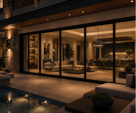 Multi-slide patio doors